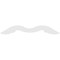 Ekena Millwork Pitch Midway Architectural Grade PVC Gable Pediment, 36"W x 10 1/2"H x 1"P (7/12) GPP036X011X100MID - alternate 5
